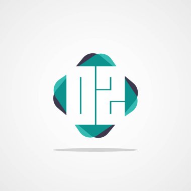 İlk harf Oz Logo tasarım şablonu