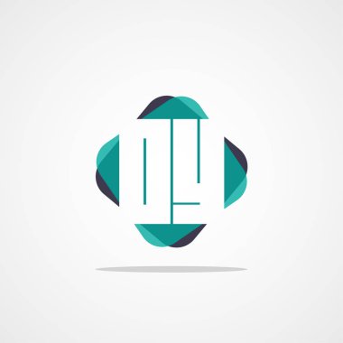 İlk harf Oy Logo tasarım şablonu