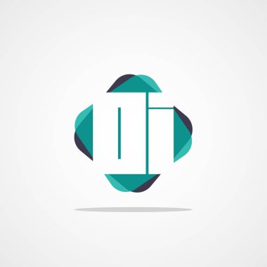 İlk harf Oi Logo tasarım şablonu