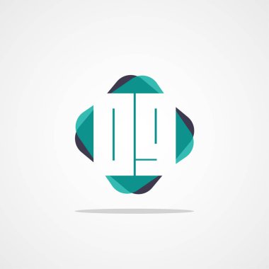 İlk harf Og Logo tasarım şablonu