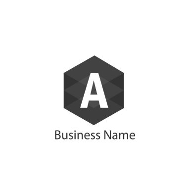 Harf A Logo tasarım şablonu