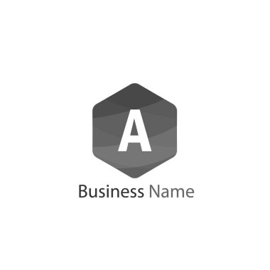 Harf A Logo tasarım şablonu