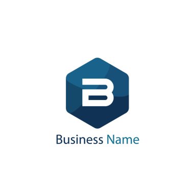 Mektup B Logo tasarım şablonu