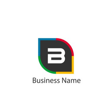Mektup B Logo tasarım şablonu