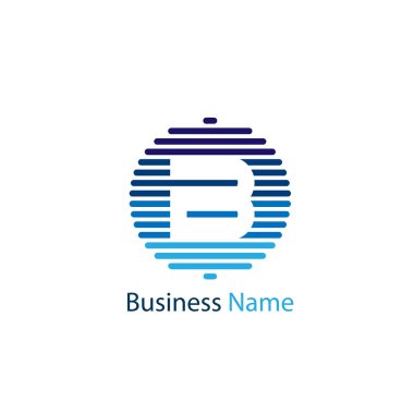 Mektup B Logo tasarım şablonu