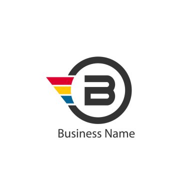 Mektup B Logo tasarım şablonu
