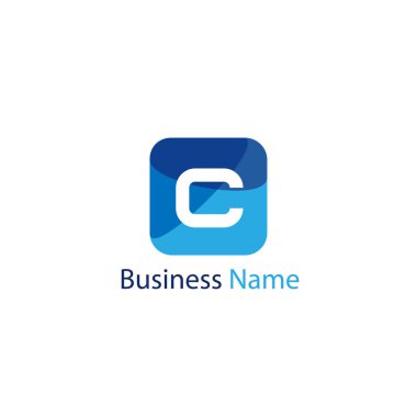 C Harfi Logo Şablon Tasarımı