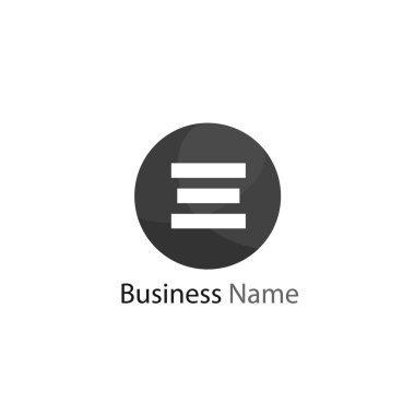 E harfinin Logo tasarım şablonu