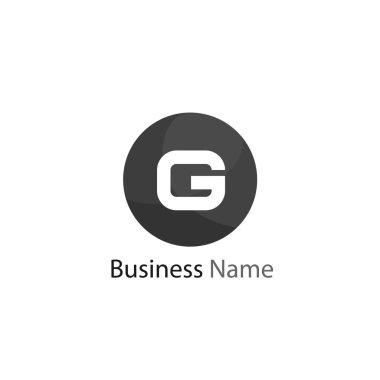 G harfi Logo tasarım şablonu