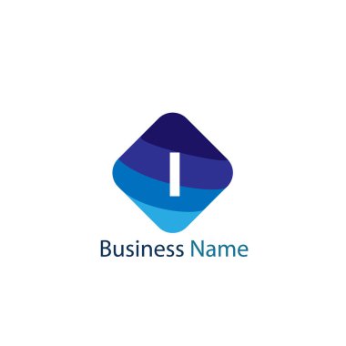 Harf ı Logo tasarım şablonu