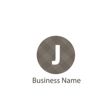 J harfi Logo tasarım şablonu