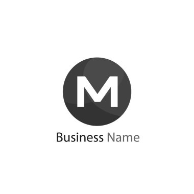 Harf M Logo tasarım şablonu