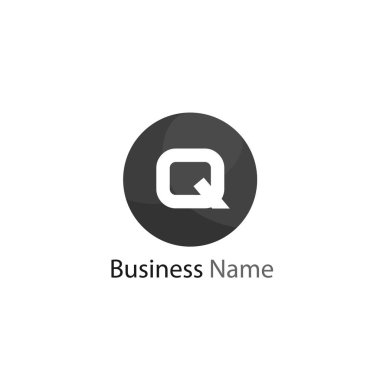 Harf Q Logo tasarım şablonu