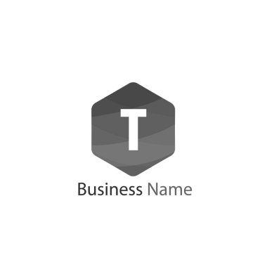 Mektup T Logo tasarım şablonu