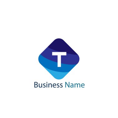 Mektup T Logo tasarım şablonu