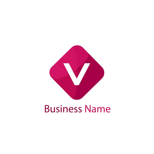 Carta Modelo Logotipo — Vetor de Stock