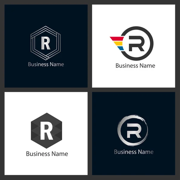 Letter Logo Set Design — Stock Vector