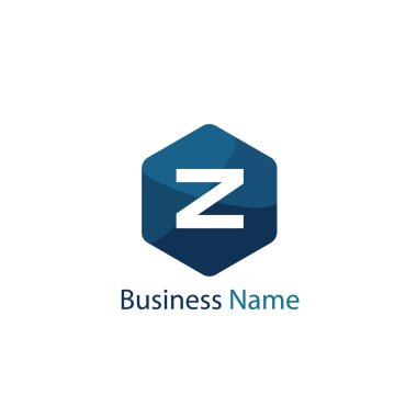 Z harfi Logo tasarım şablonu