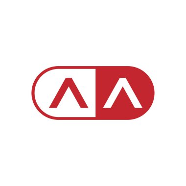 İlk Harf AA Logo Şablonu Tasarımı