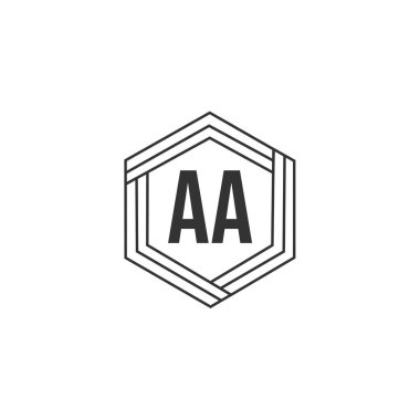 İlk Harf AA Logo Şablonu Tasarımı