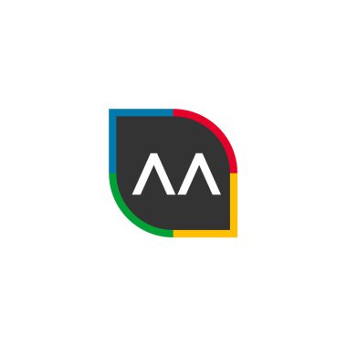 İlk Harf AA Logo Şablonu Tasarımı