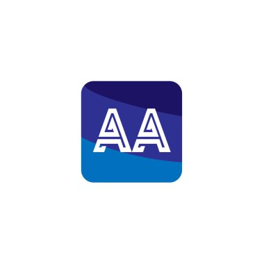 İlk Harf AA Logo Şablonu Tasarımı