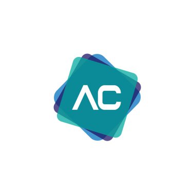İlk Harf AC Logo Şablonu Tasarımı