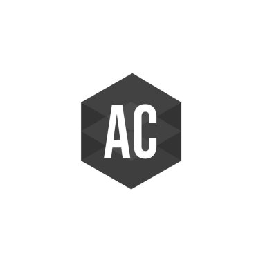 İlk Harf AC Logo Şablonu Tasarımı