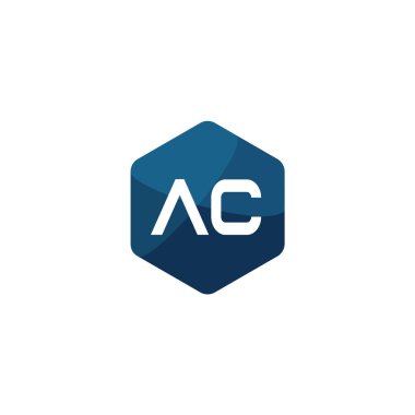 İlk Harf AC Logo Şablonu Tasarımı