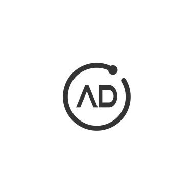 İlk harf reklam Logo tasarım şablonu