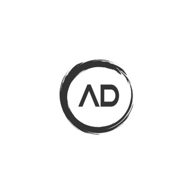 İlk harf reklam Logo tasarım şablonu