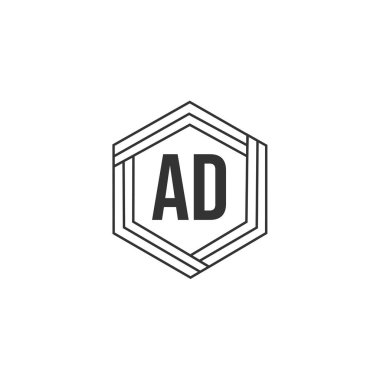 İlk harf reklam Logo tasarım şablonu