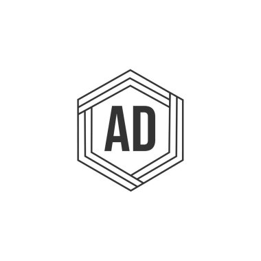 İlk harf reklam Logo tasarım şablonu