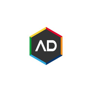 İlk harf reklam Logo tasarım şablonu