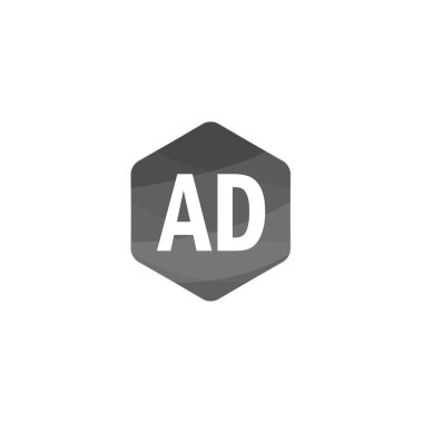 İlk harf reklam Logo tasarım şablonu
