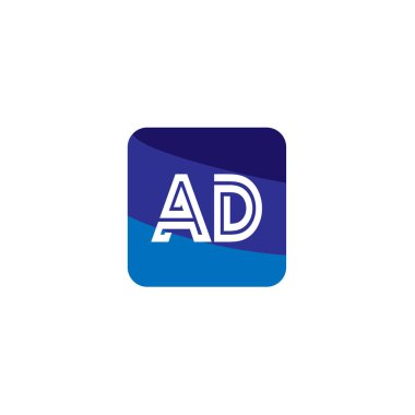 İlk harf reklam Logo tasarım şablonu