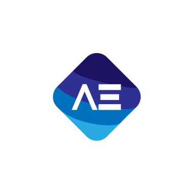 İlk Harf Ae Logo tasarım şablonu