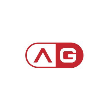 İlk Harf AG Logo Şablonu Tasarımı