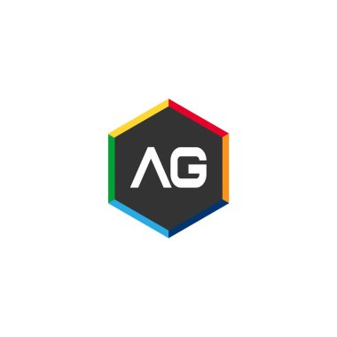 İlk Harf AG Logo Şablonu Tasarımı