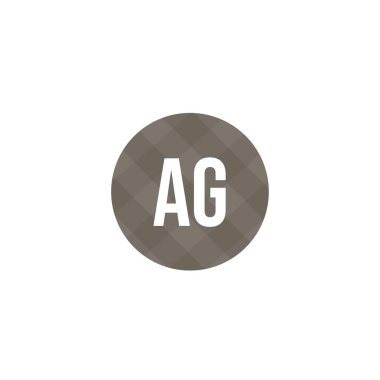 İlk Harf AG Logo Şablonu Tasarımı