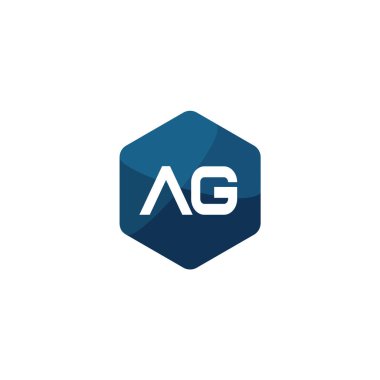 İlk Harf AG Logo Şablonu Tasarımı