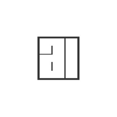 İlk harfini Al Logo tasarım şablonu