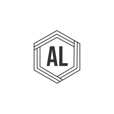 İlk harfini Al Logo tasarım şablonu