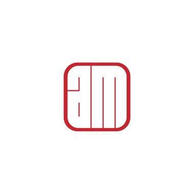 İlk harf Am Logo tasarım şablonu