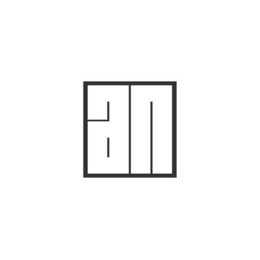 İlk harf Logo tasarım şablonu