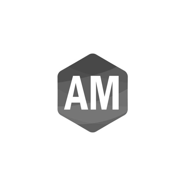 Initial Letter AM Logo Template Design