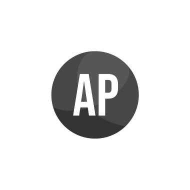 İlk Harf AP Logo Şablonu Tasarımı
