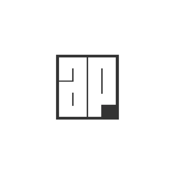 Första Bokstaven Logotyp Mall Design — Stock vektor