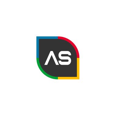 İlk Harf AS Logo Şablonu Tasarımı