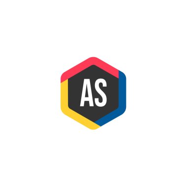 İlk Harf AS Logo Şablonu Tasarımı